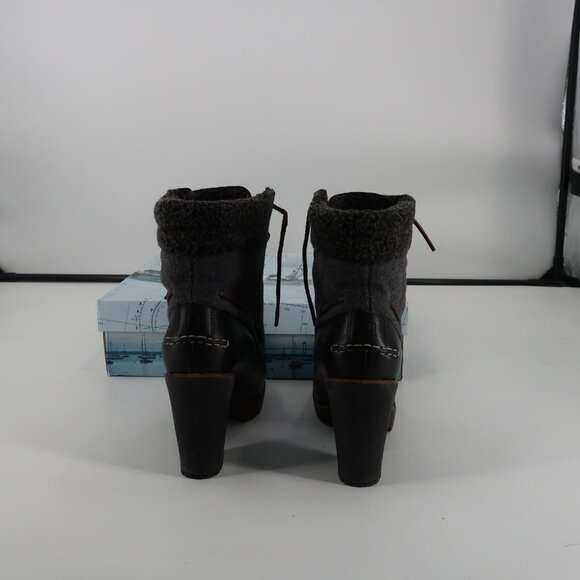 Sperry's Women's Trinity Black Gray Wool Lined Boot Size 10 Box included - Picture 6 of 8